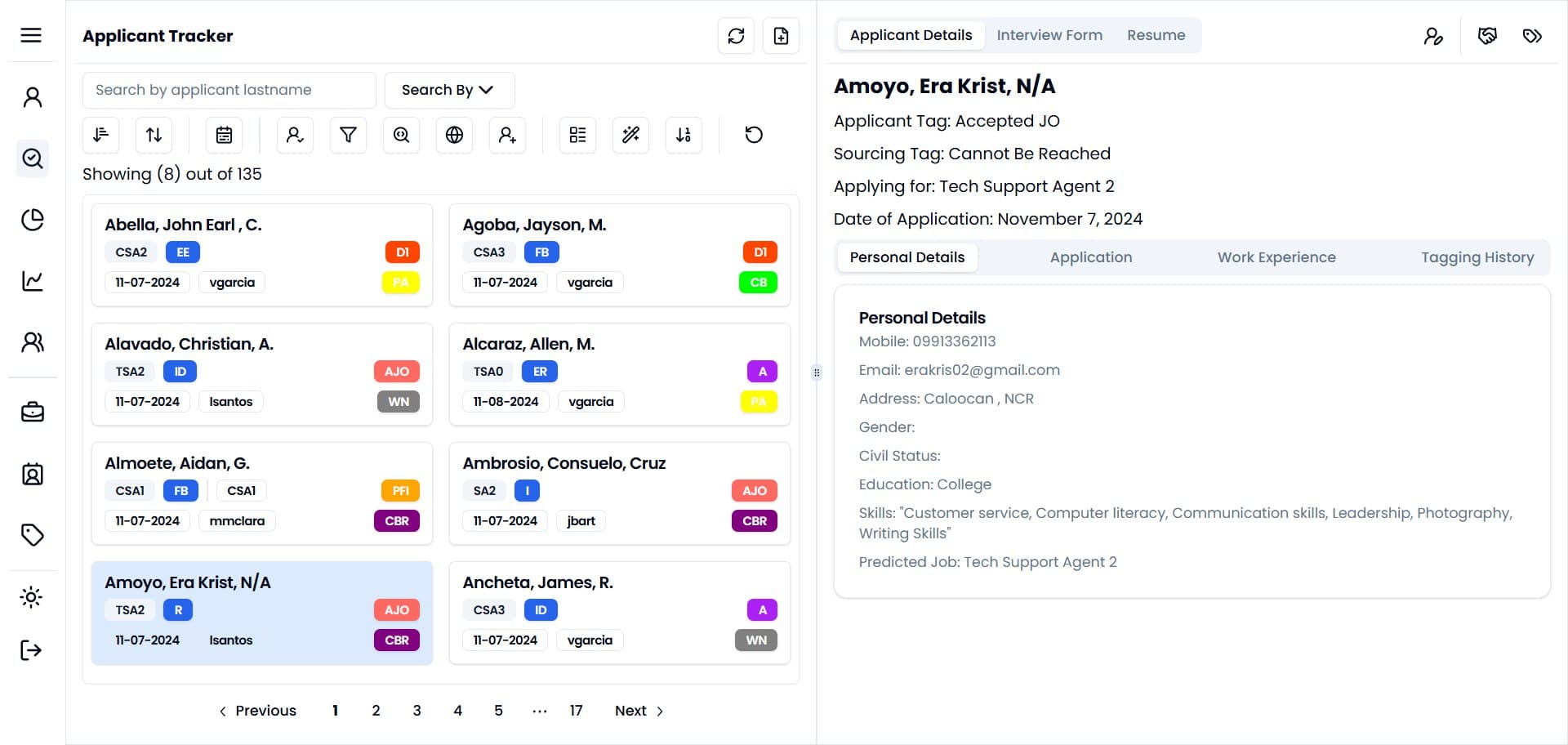 Applicant Tracking System